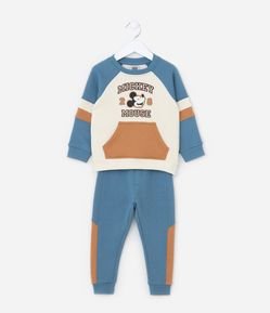 Conjunto Infantil com Recortes e Estampa Mickey - Tam 1 a 6 Anos