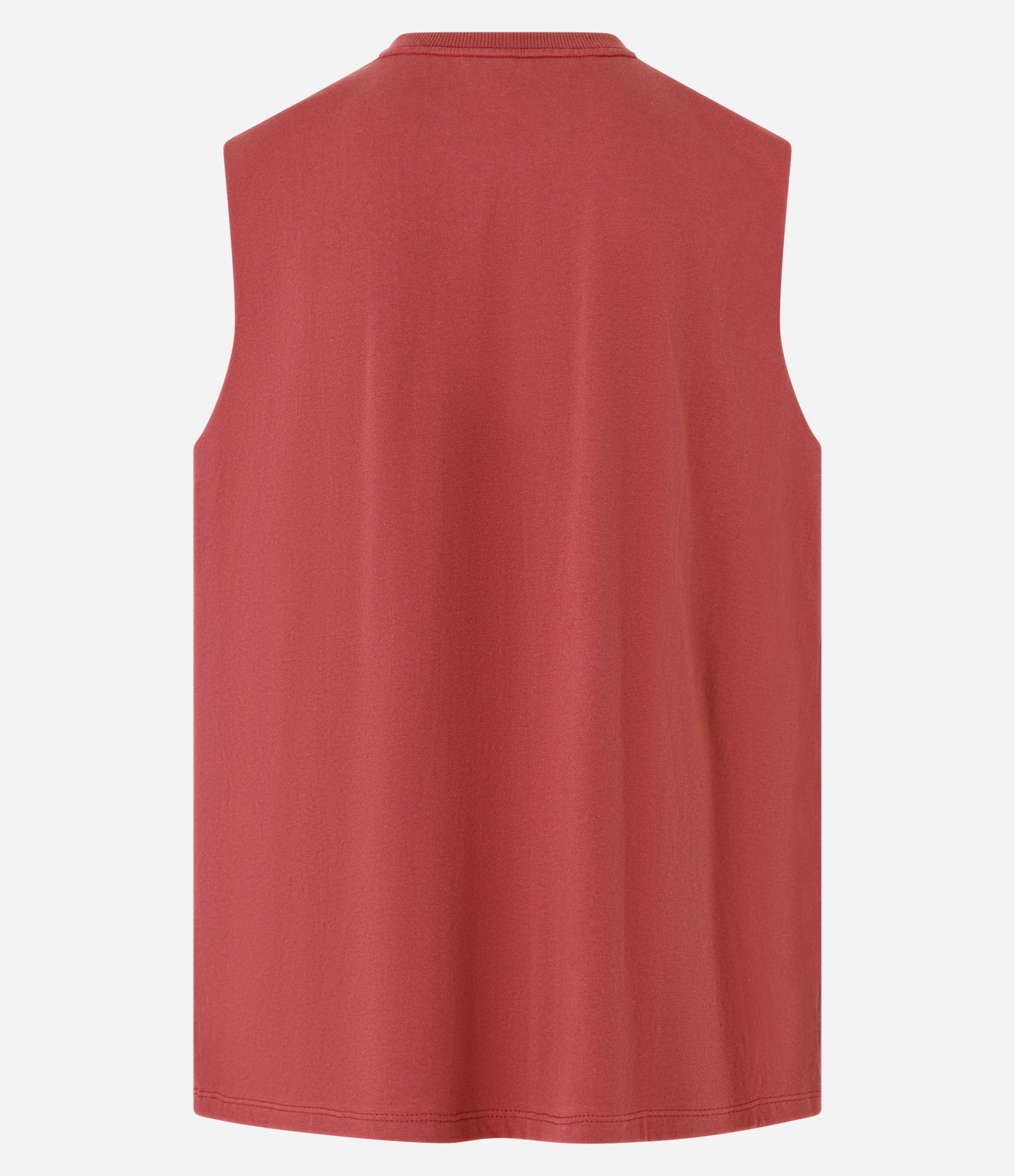 Regata Comfort em Algodão com Estampa de Montanhas Vermelho 5