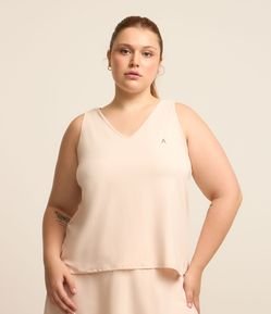 Regata Esportiva com Vazado nas Costas Curve & Plus Size