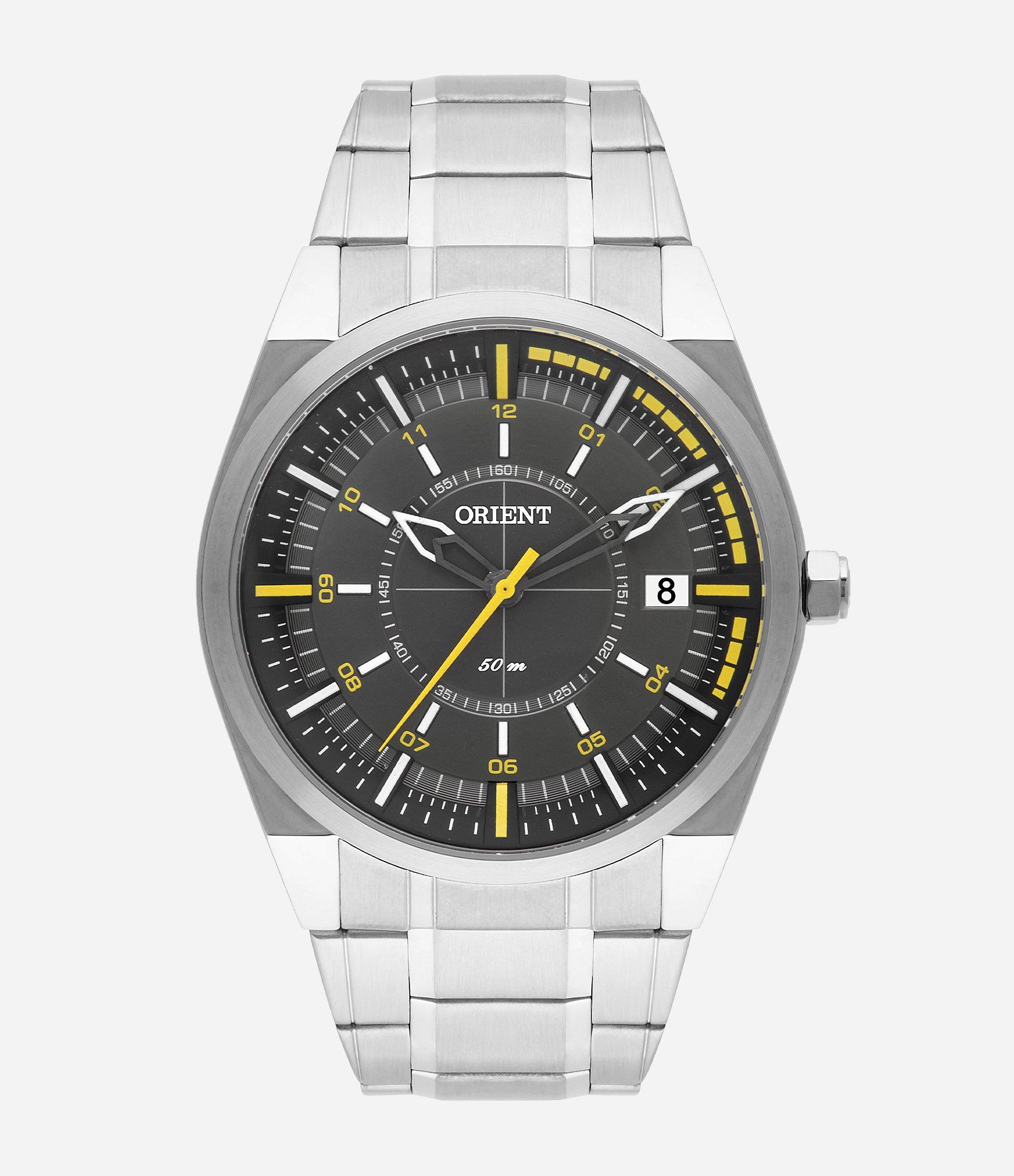 Relógio Orient Analógico com Pulseira e Caixa em Aço Prata 1