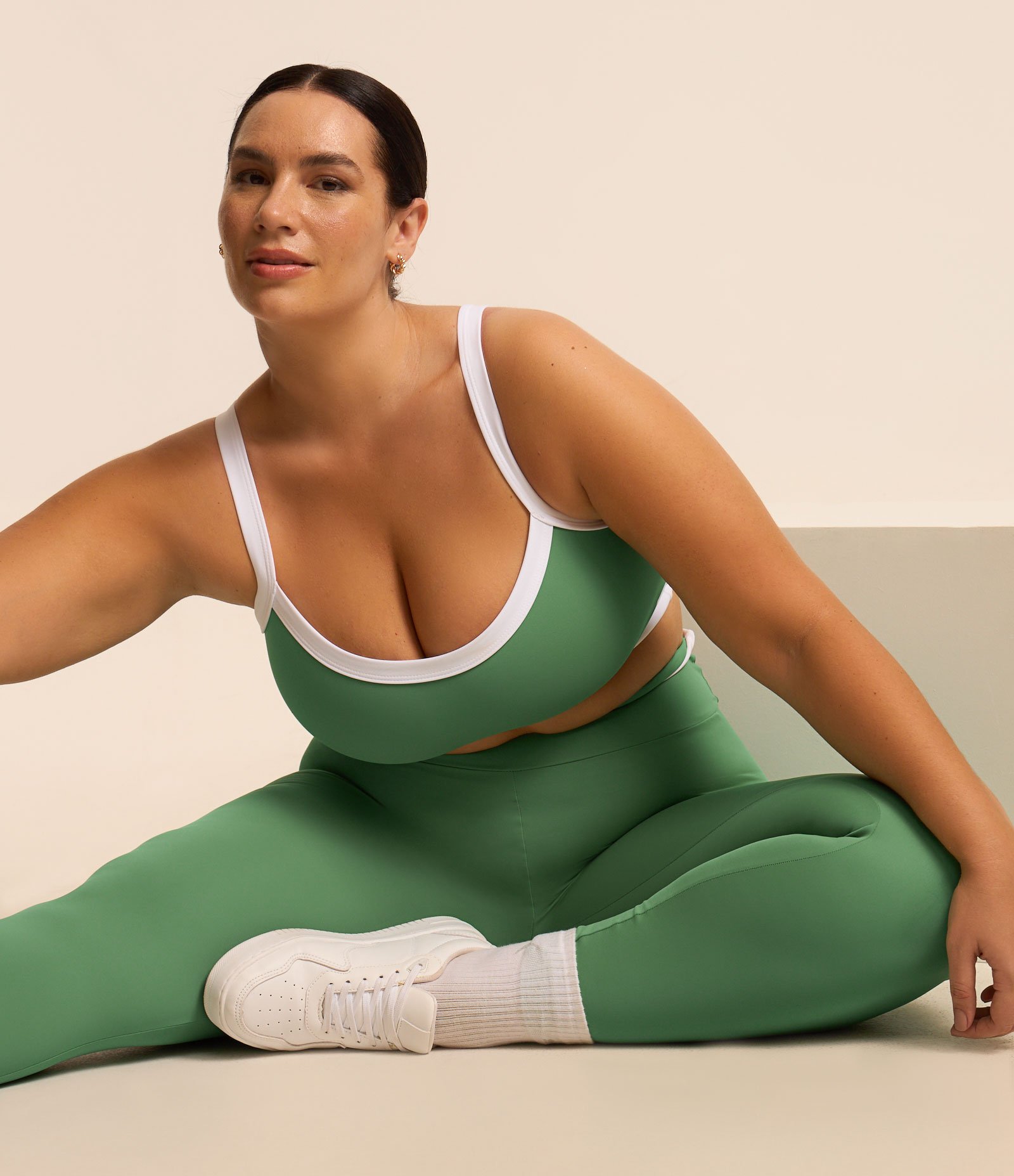 Calça Legging em Poliamida Tecnologia Dry Curve e Plus Size Verde 1
