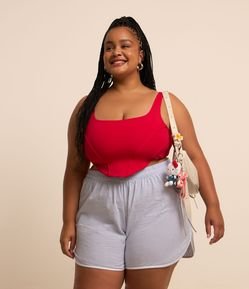 Top Esportivo com Tecnologia Dry e Ponta Curve e Plus Size