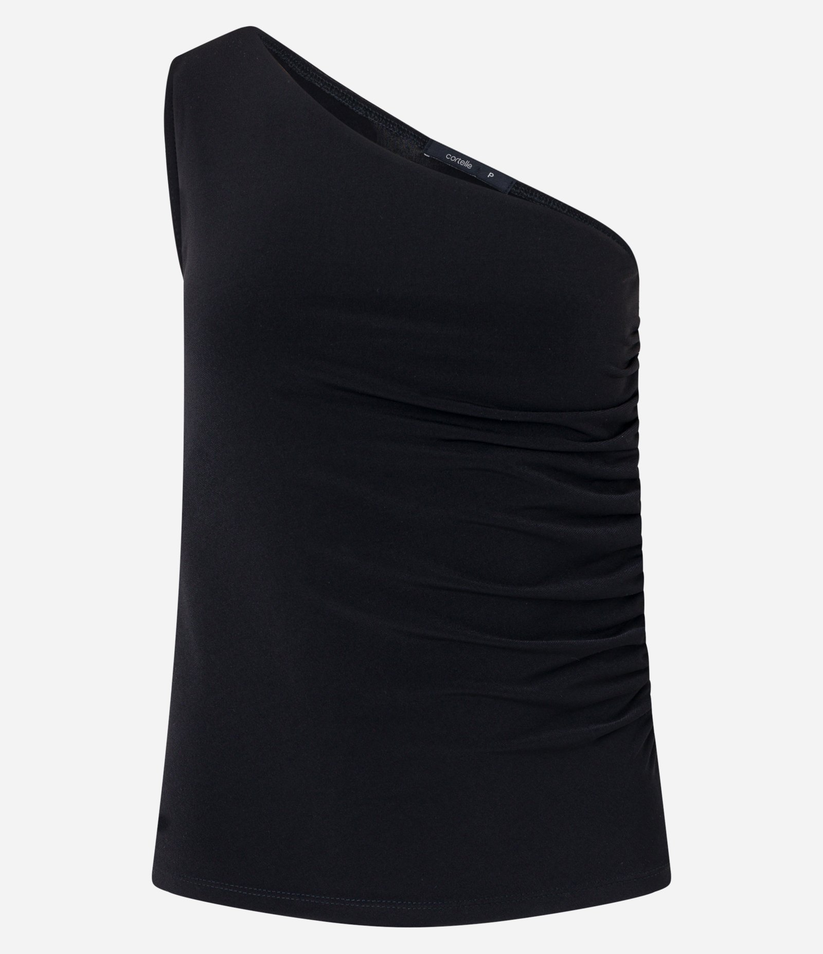 Blusa Ombro Só com Franzido Lateral Preto 5