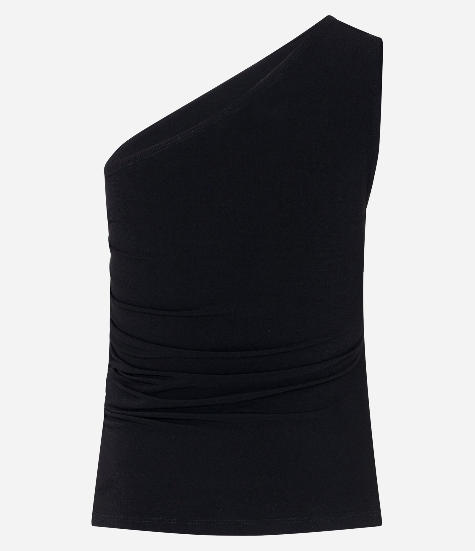 Blusa Ombro Só com Franzido Lateral Preto 6