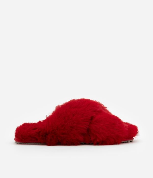 Pantufa Chinelo de Pelinhos com Tiras Cruzadas