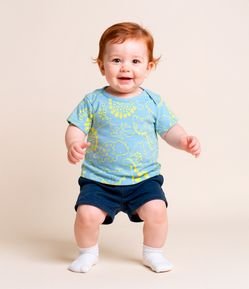 Conjunto Infantil com Estampa Dino - Tam 0 a 18 Meses