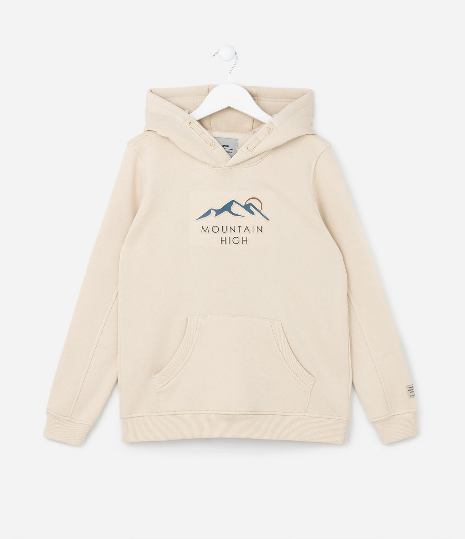 Blusão Infantil com Estampa Relevo Montanha - Tam 5 a 14 Anos Bege 1
