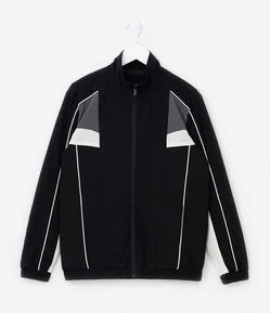 Jaqueta Quebra- Vento Infantil com Recortes - Tam 5 a 14 Anos