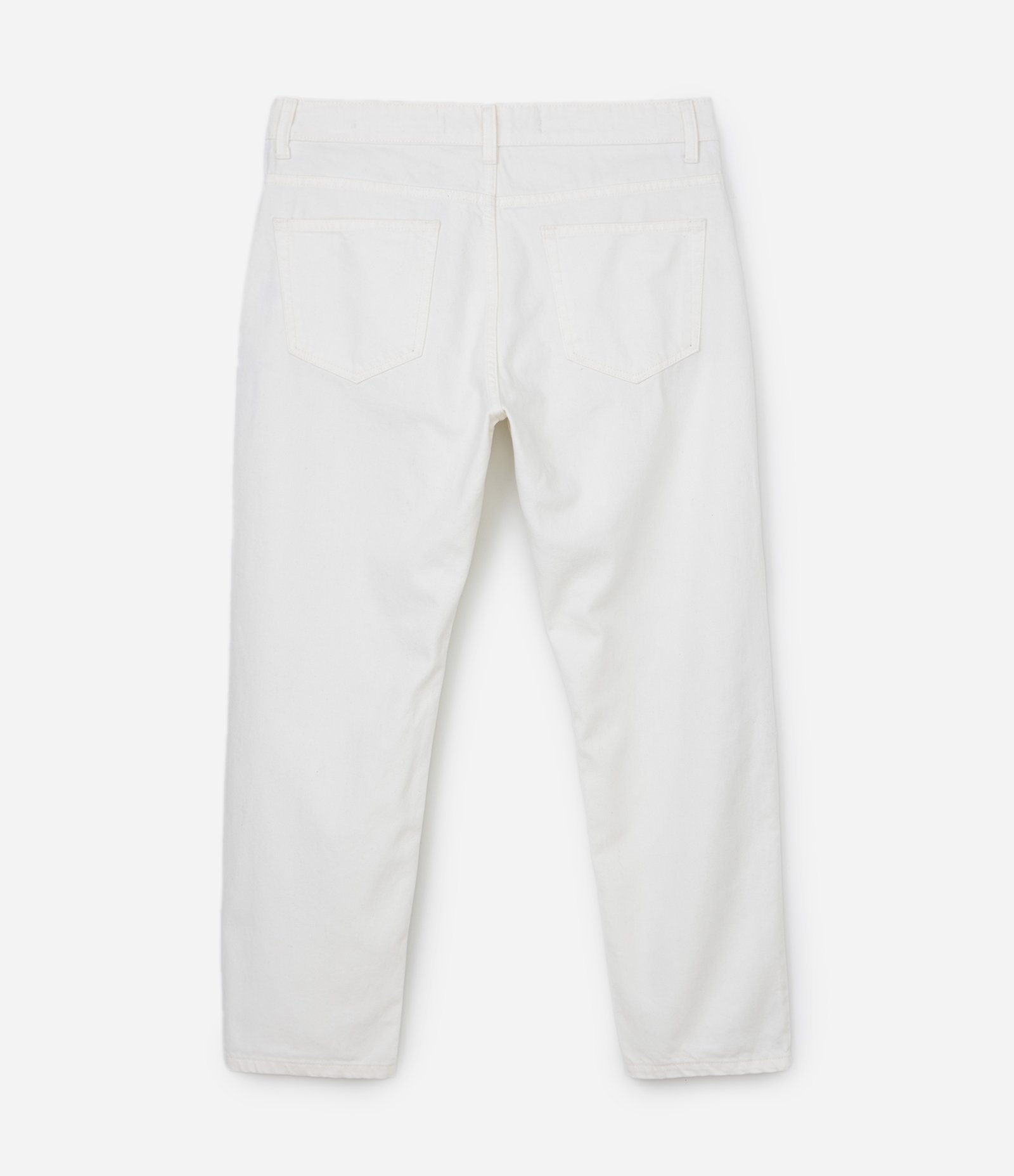 Calça Slin em Sarja com Estampa Lettering Branco 6