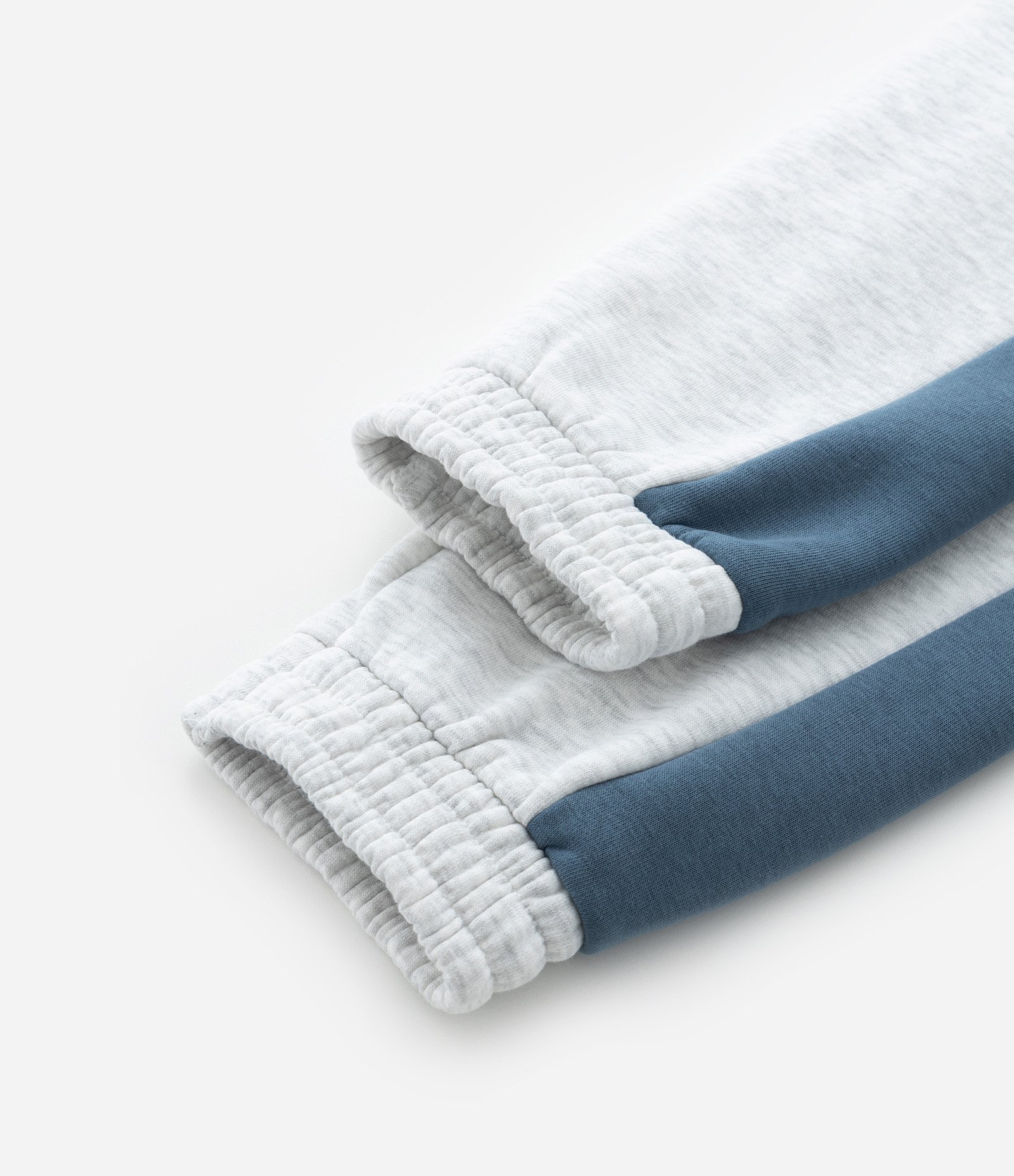 Calça Infantil em Moletom com Recorte Lateral - Tam  5 a 14 Anos Cinza Claro/Verde/Azul 6