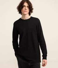 Camiseta Comfort em Algodão com Manga Longa