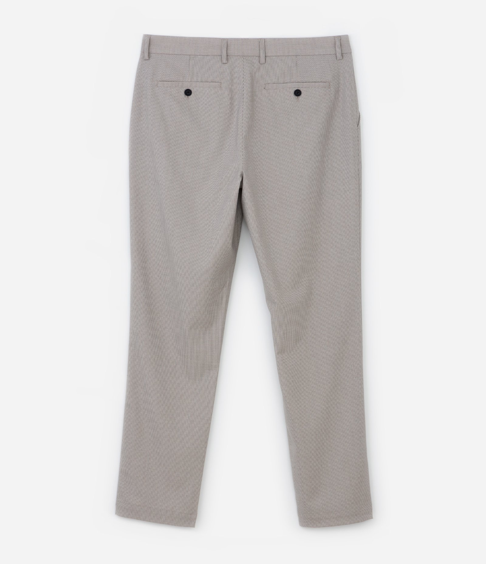 Calça Slim Alfaiataria com Estampa Xadrez em Fio Tinto Cinza 7