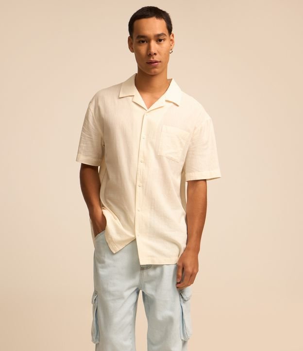 Calça Baggy em Jeans Dirty com Recortes