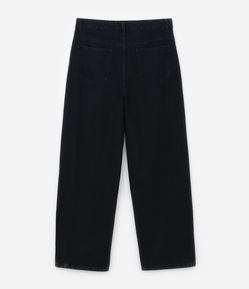Calça Super Baggy em Jeans com Estampa Laser Lettering Frontal