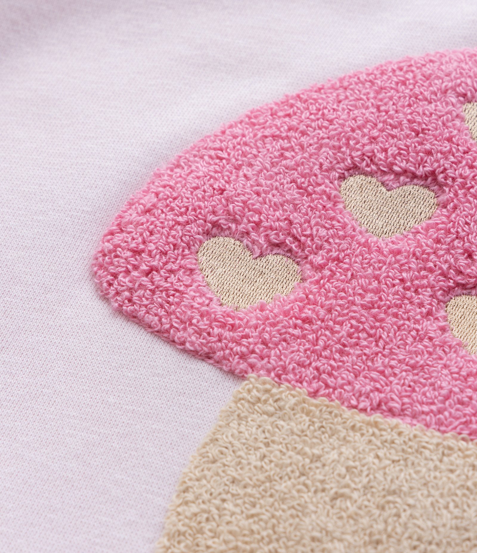 Casaco Infantil com Bordado de Cogumelo - Tam 1 a 5 Anos Rosa 8