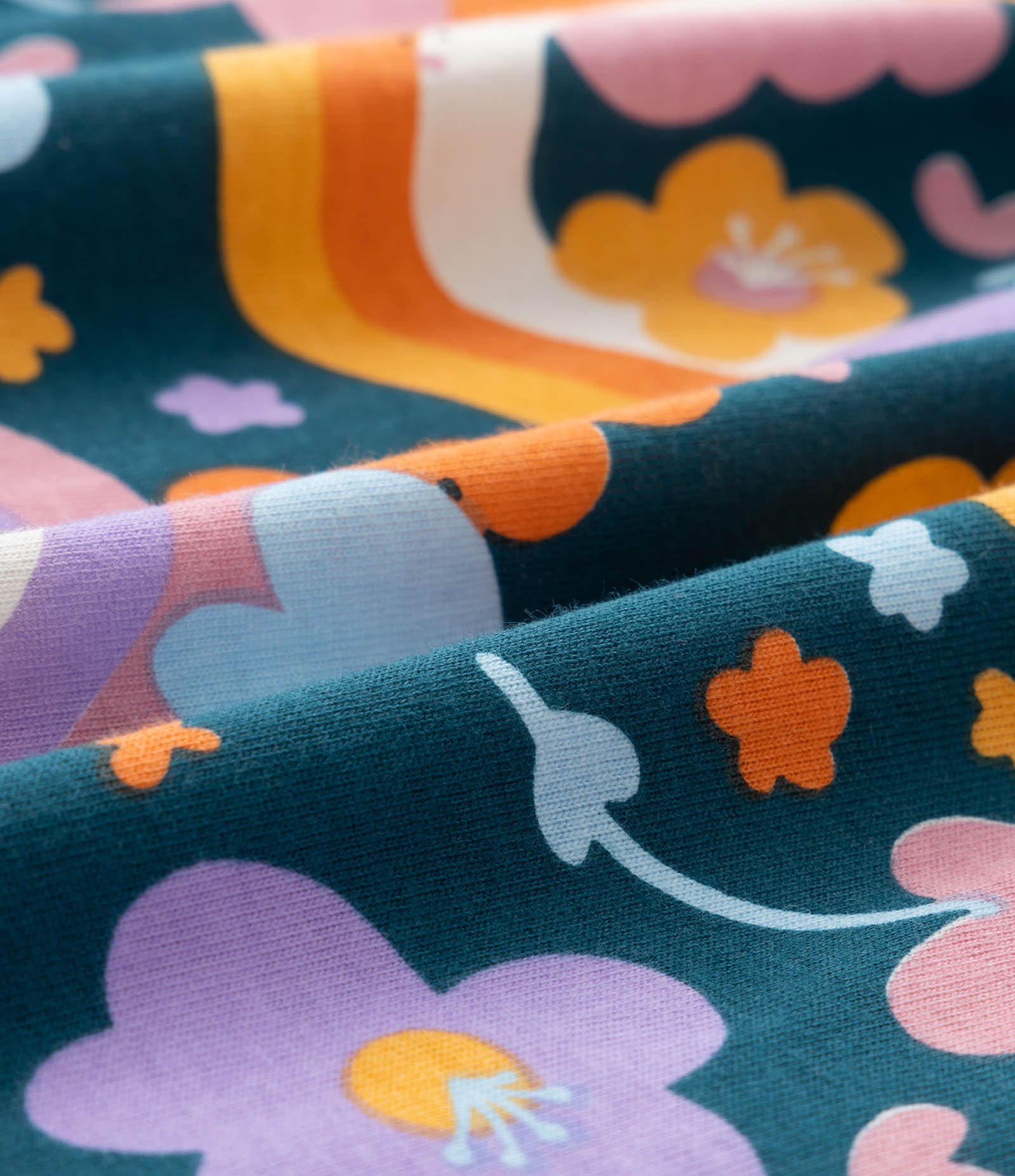 Vestido Infantil com Babados nos Ombros e Estampa Divertida - Tam 1 a 5 anos Multicores 3