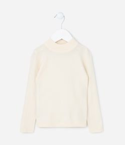 Blusa Infantil em Ribana com Gola Alta - Tam 1 a 5 Anos