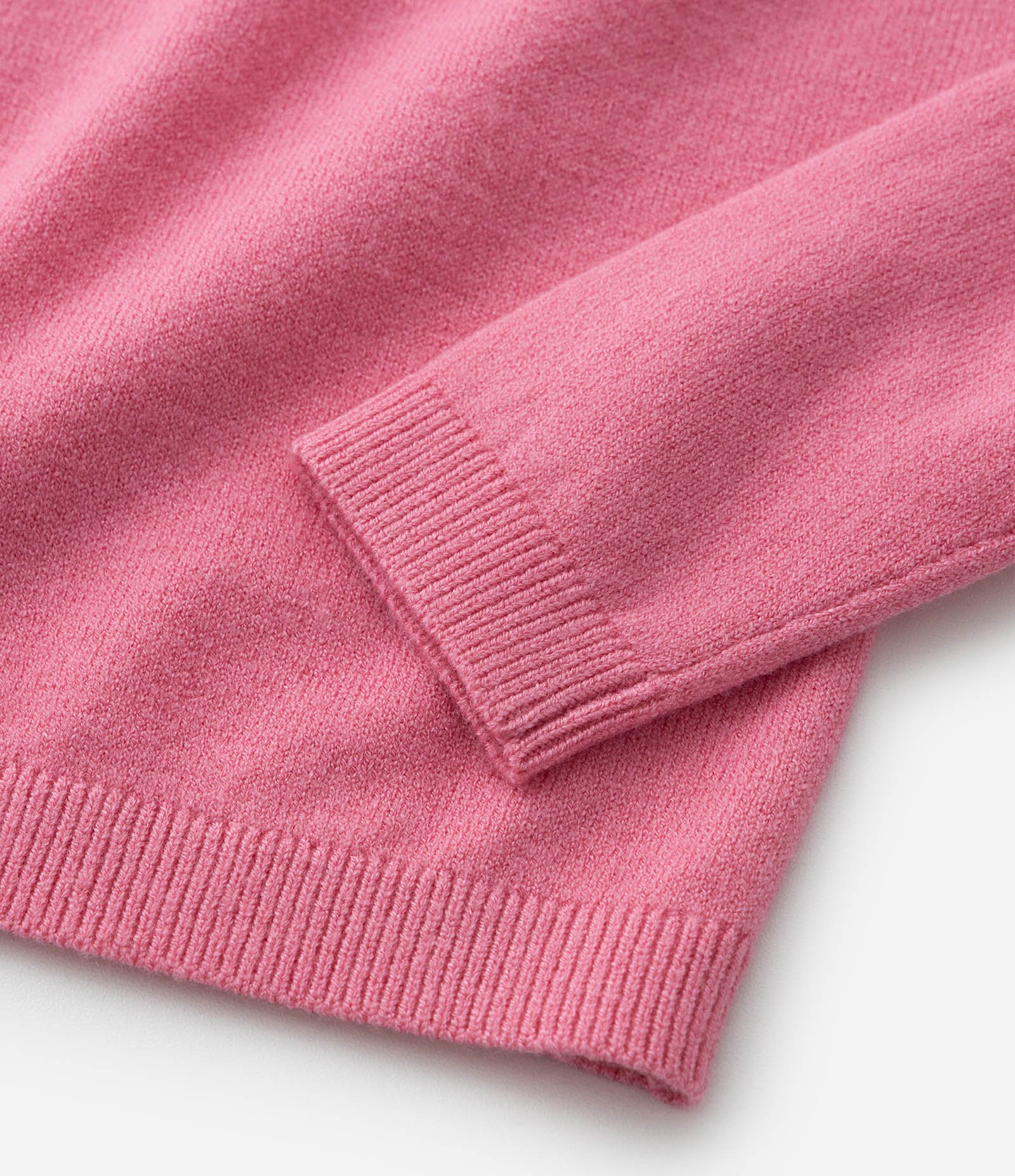 Blusa Infantil em Ribana com Gola Alta - Tam 1 a 5 Anos Rosa 4