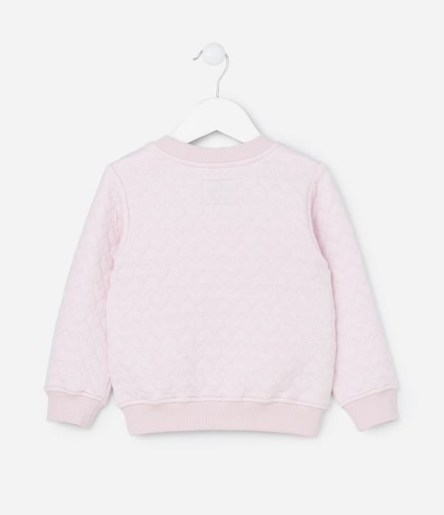 Conjunto Infantil com Textura Matelasse de Corações - Tam 1 a 5 Anos