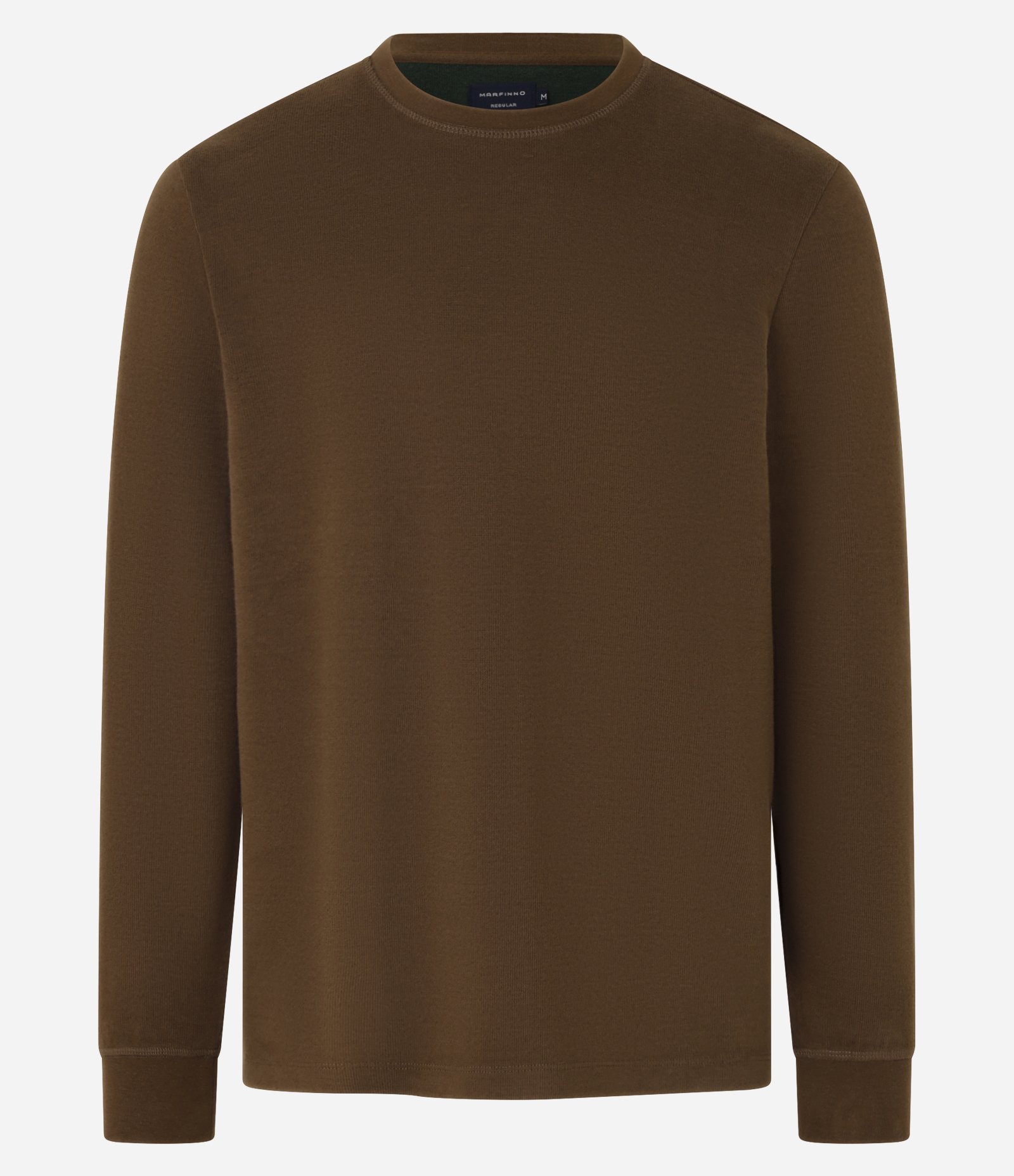 Blusão em Algodão com Punho Ajustado Marrom 5