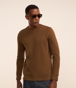 Blusão em Algodão com Punho Ajustado