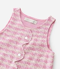 Conjunto Infantil em Tweed com Botões - Tam 1 a 5 Anos