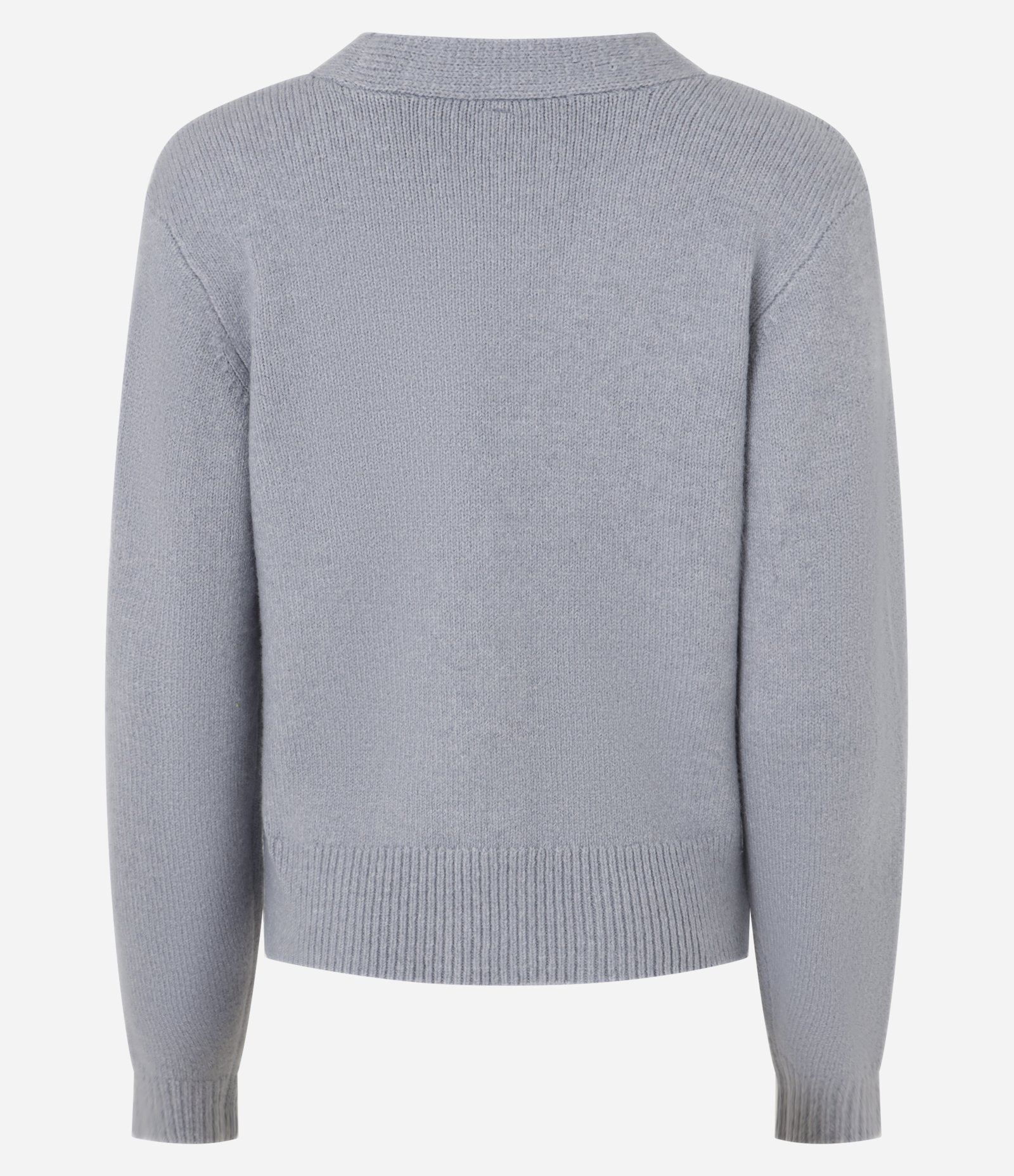 Cardigan Curto em Tricô com Pedrinhas Bordadas Cinza 6