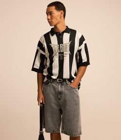 Bermuda Baggy Vintage em Jeans