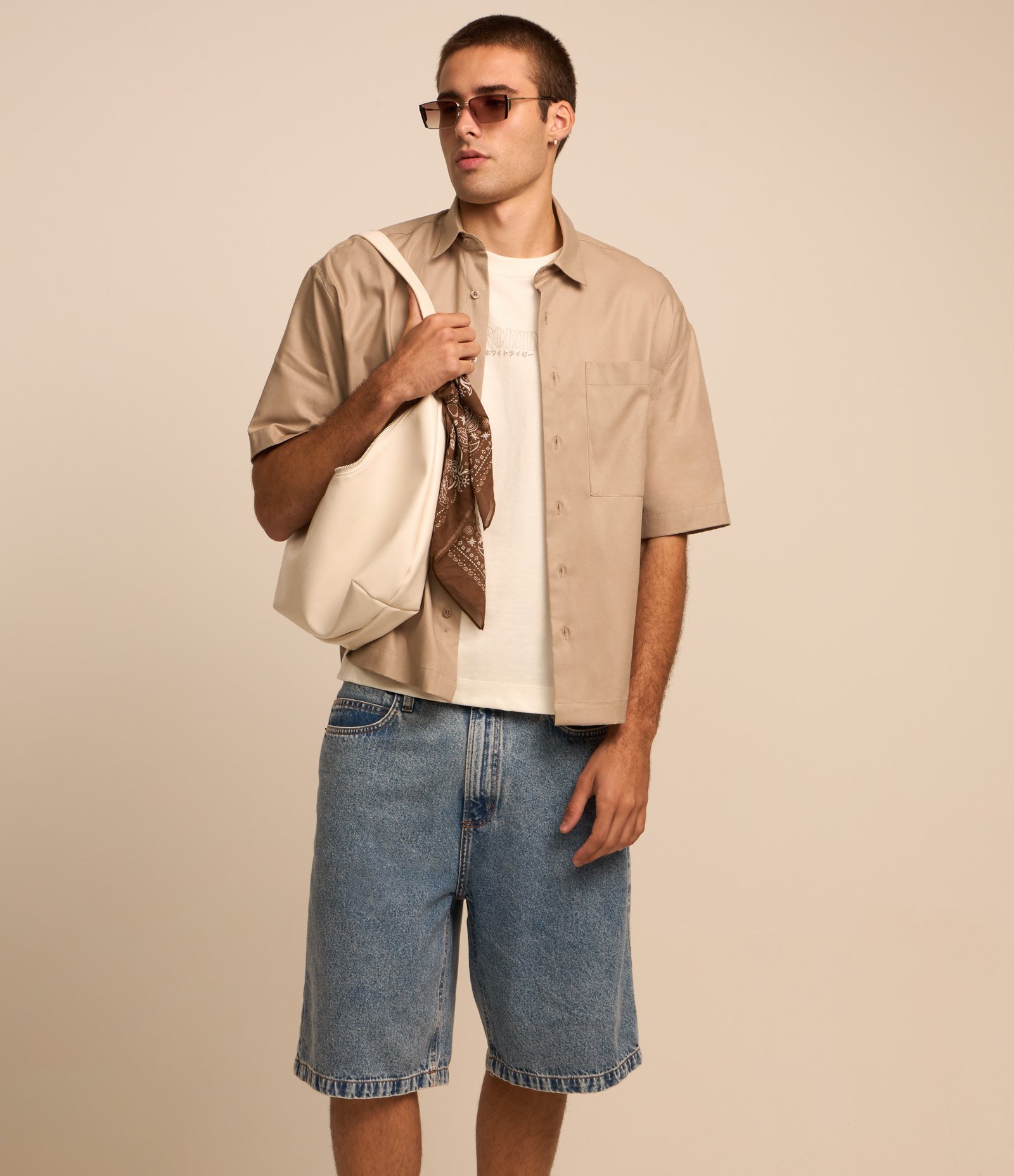 Bermuda Jorts Baggy Vintage em Jeans Azul 3