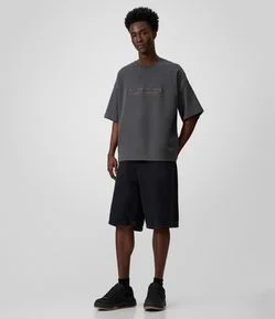 Bermuda Baggy Vintage em Jeans
