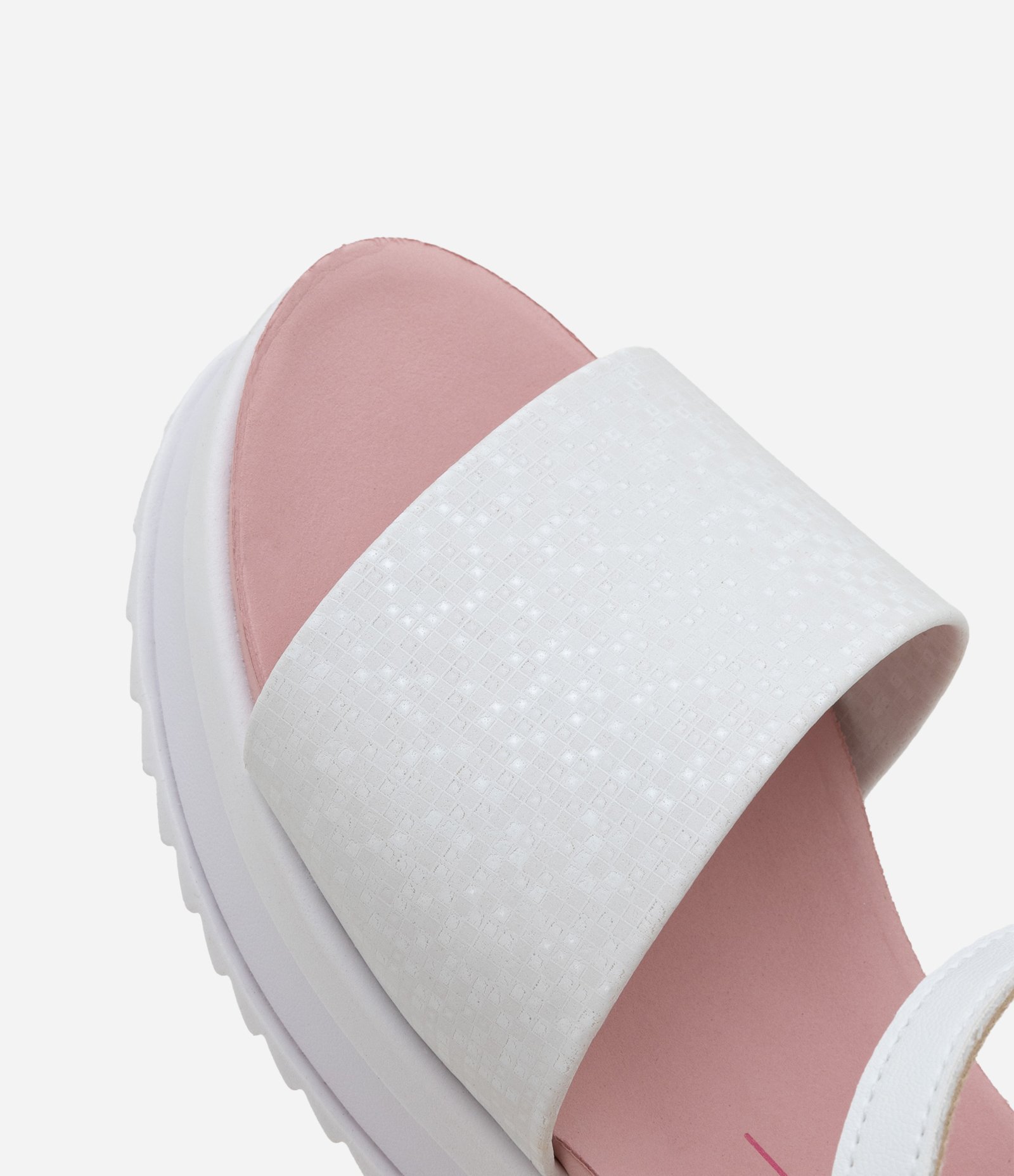 Sandália Flatform Infantil com Tiras Brilhante - Tam 26 a 36 Branco 4