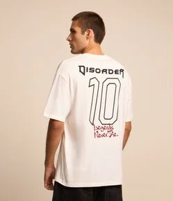 Camiseta Relaxed em Malhão com Estampa Disorder 10