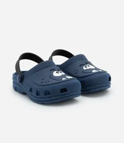 Sandália Babuche Infantil com Estampa Monstrinho - Tam 20/21 ao 28/29