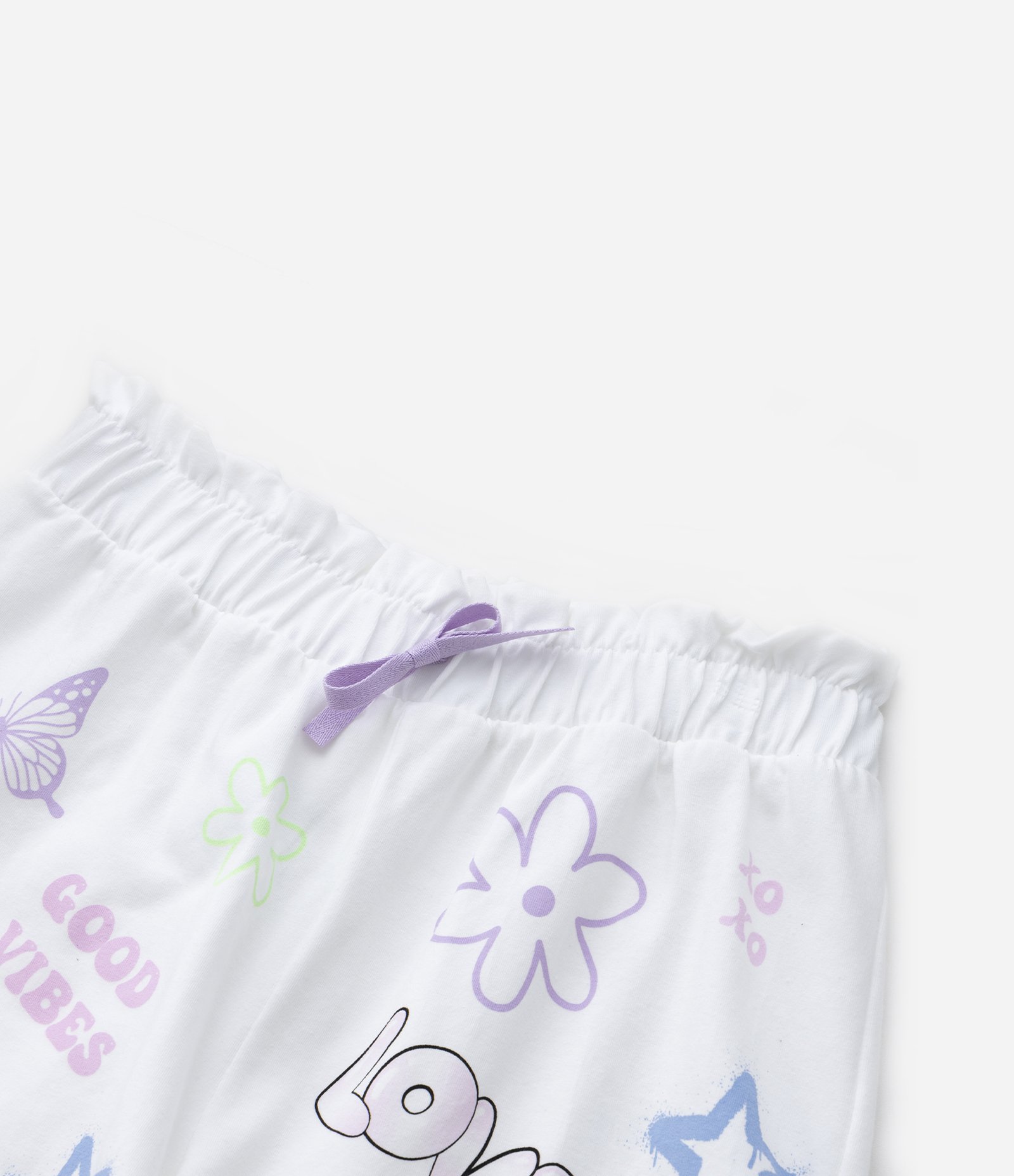 Short Infantil em Cotton com Estampa Doodles - Tam 5 a 14 Anos Branco Neve 5
