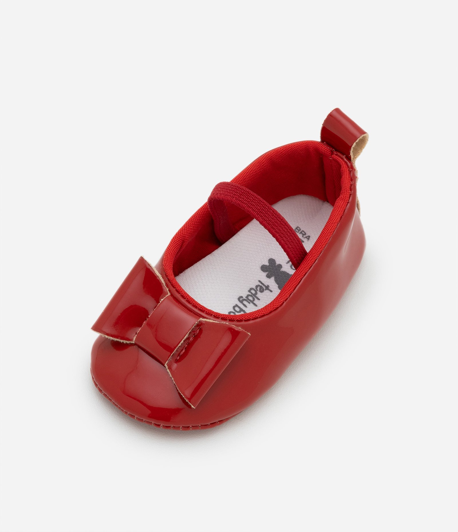 Sapatilha Infantil em Verniz com Lacinho - Tam 15 a 19 Vermelho 5