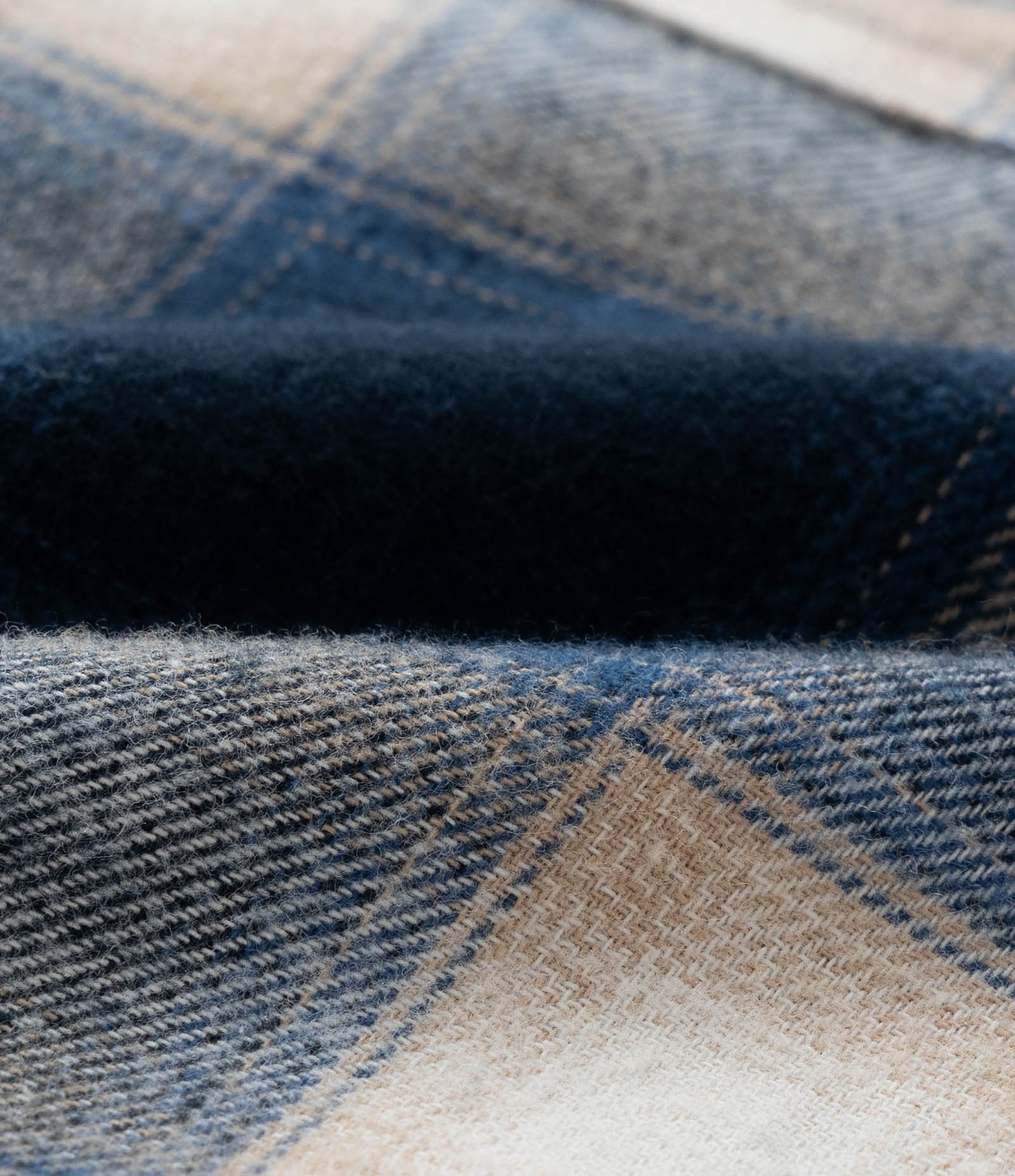 Camisa Infantil em Flanela com Estampa Xadrez - Tam 5 a 14 Anos Azul/Bege 3