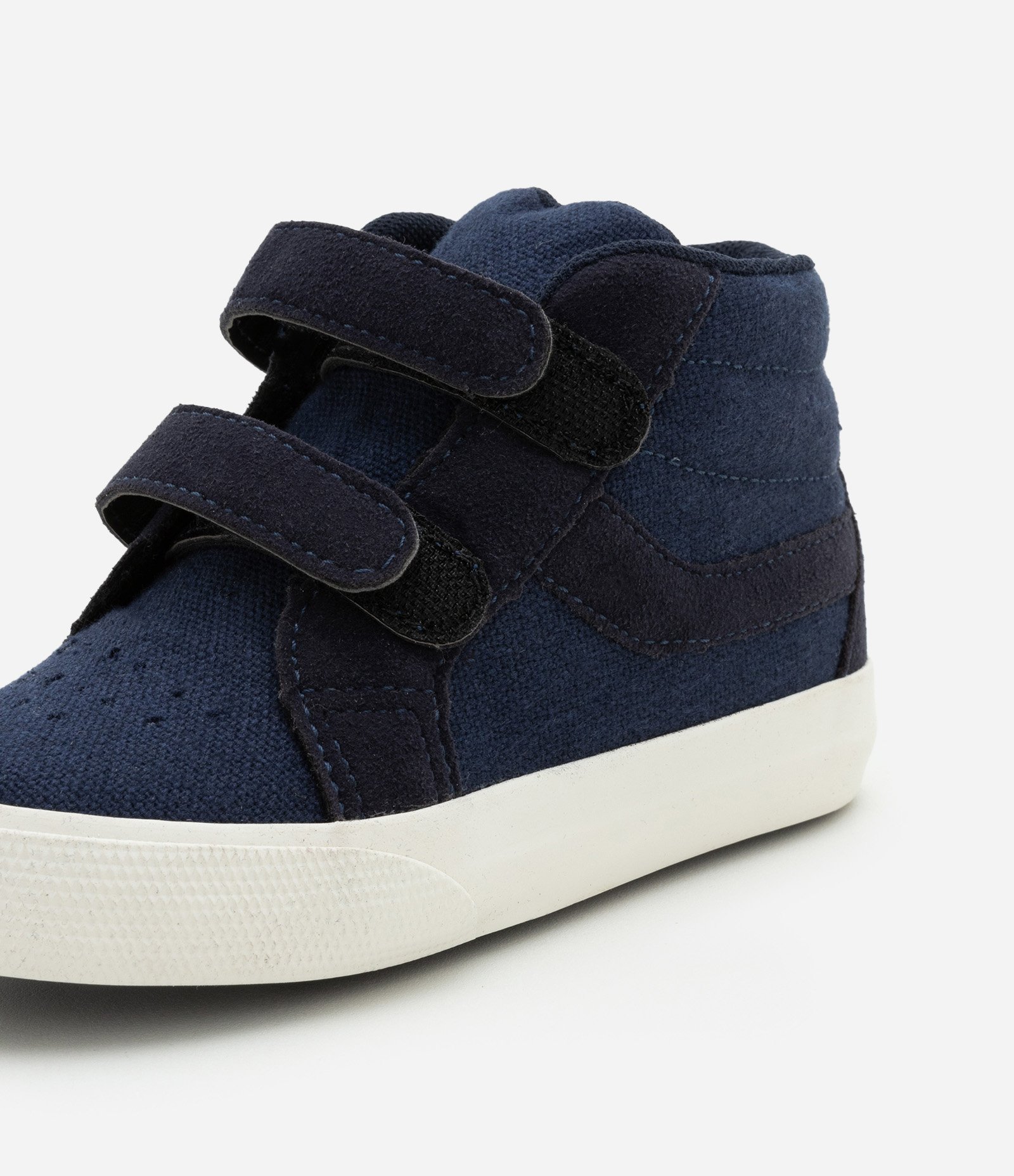 Tênis Botinha Infantil com Dois Velcros - Tam  20 ao 27 Azul 3