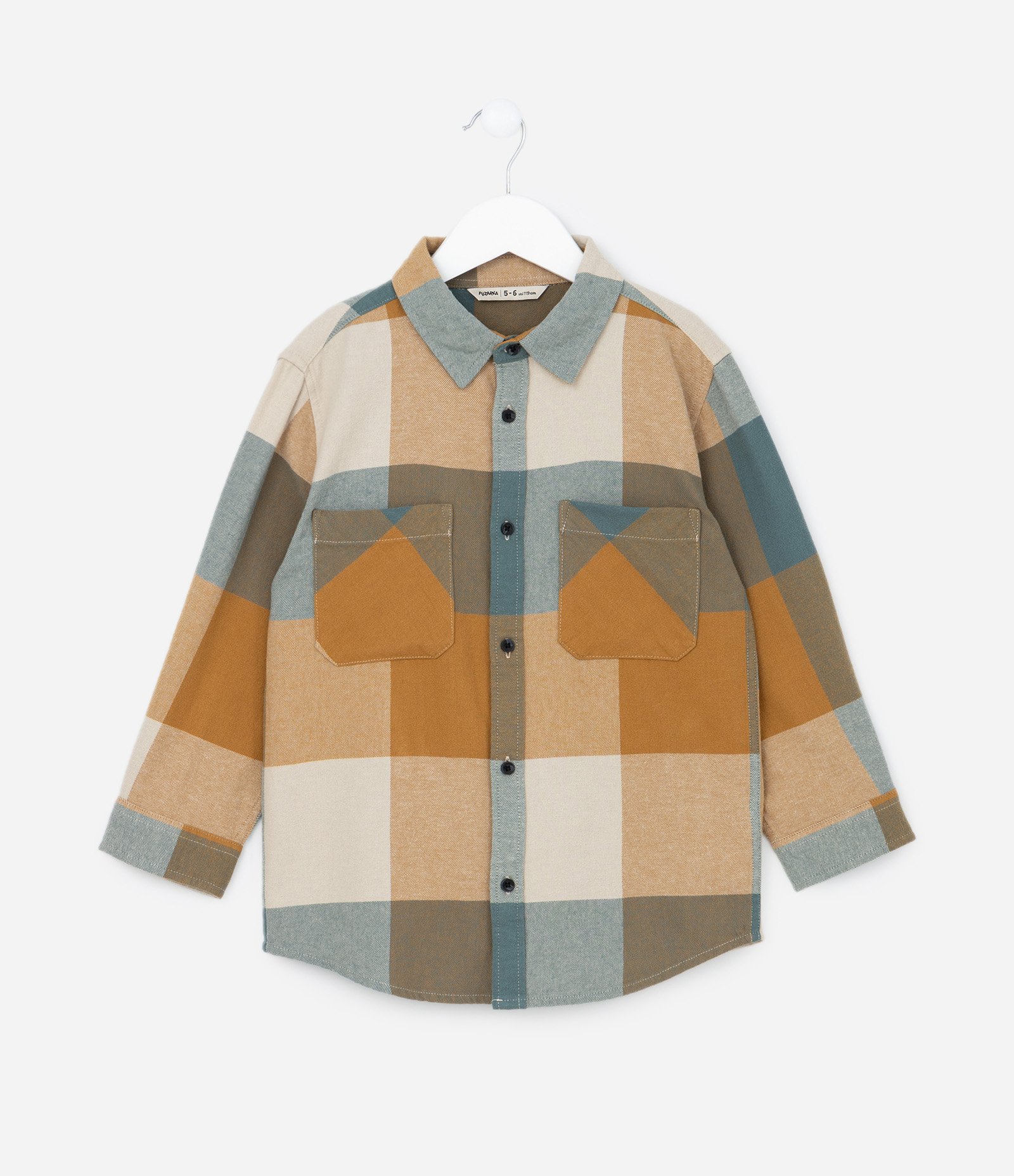 Camisa Infantil em Flanela com Estampa Xadrez - Tam 5 a 14 Anos Multicores 1