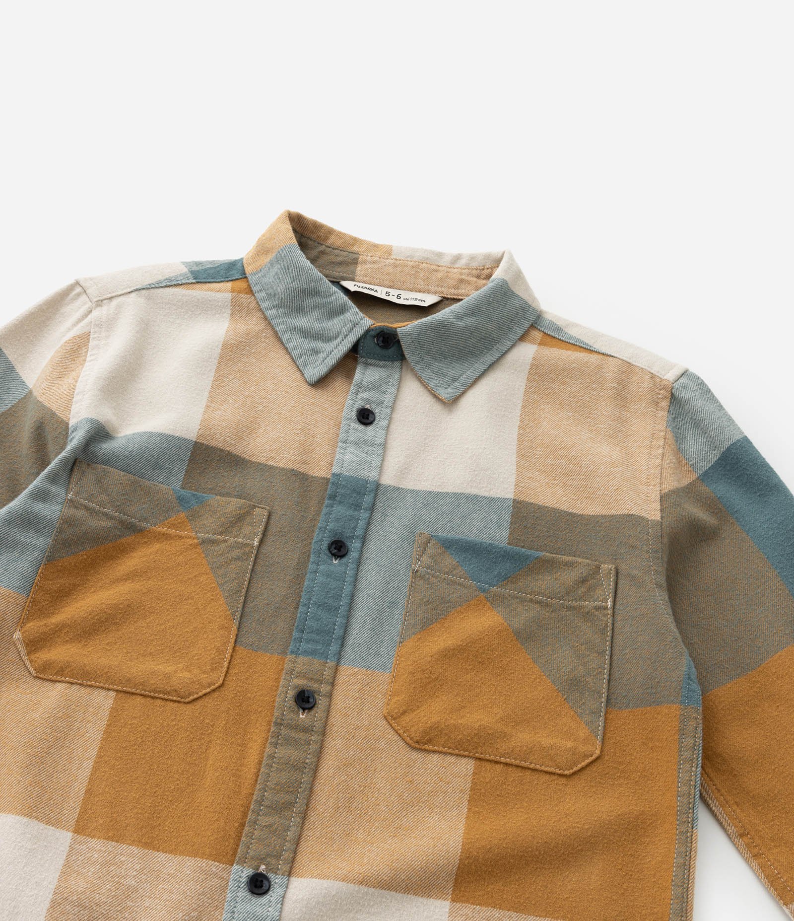 Camisa Infantil em Flanela com Estampa Xadrez - Tam 5 a 14 Anos Multicores 7