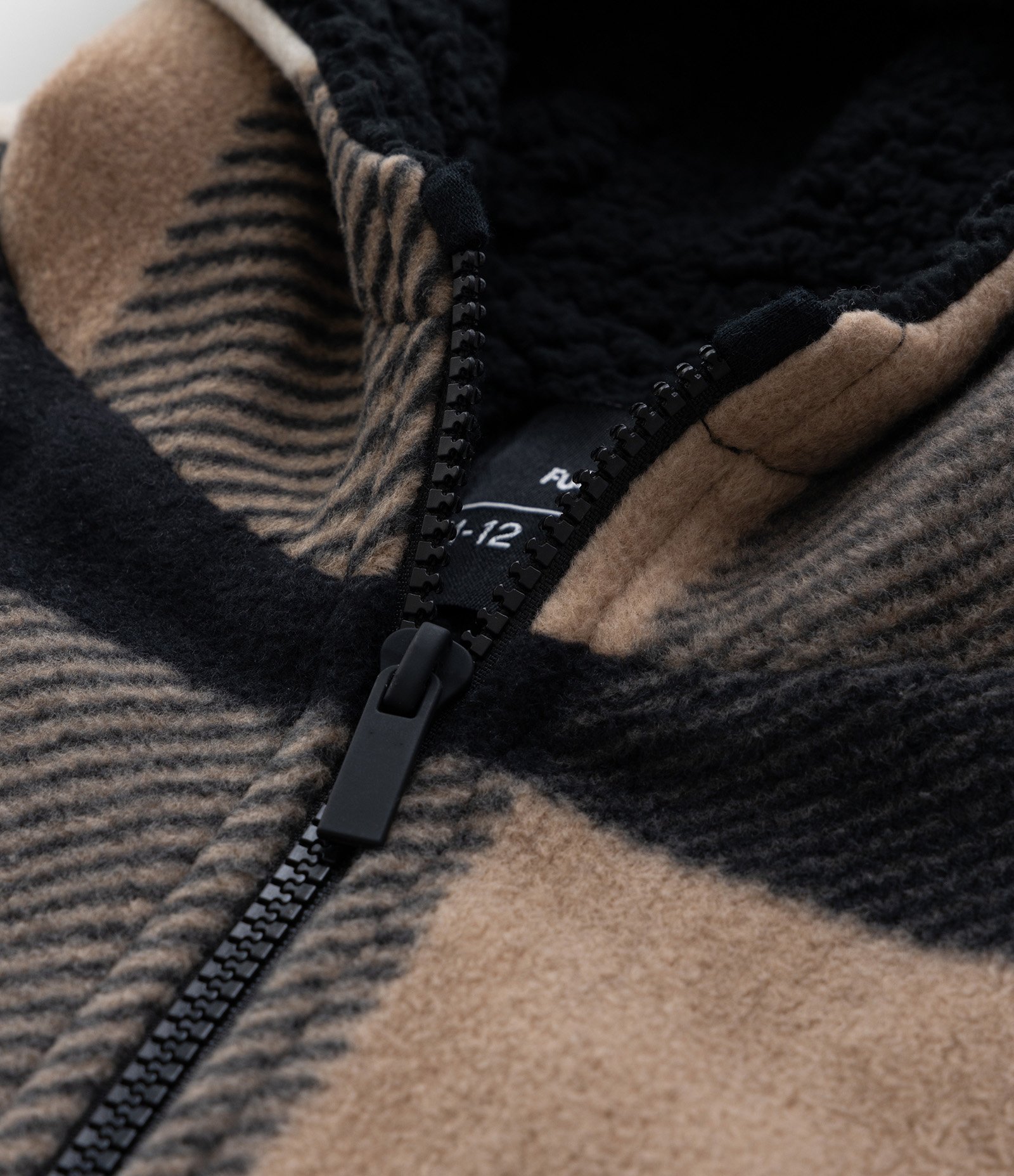 Camisa Infantil em Fleece Xadrez e Forro de Sherpa - Tam 5 a 14 anos Marrom 5