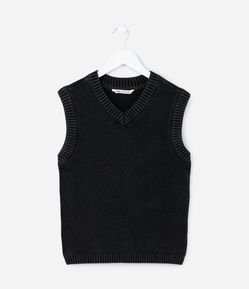 Colete Infantil Texturizado - Tam 5 a 14 Anos