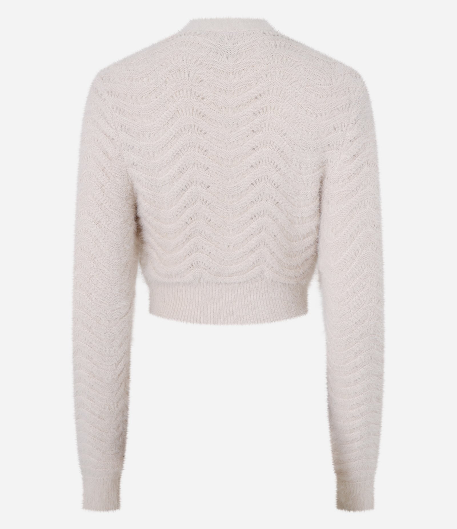 Cardigan Cropped com Pelinho e Ponto Onda Rosa 7