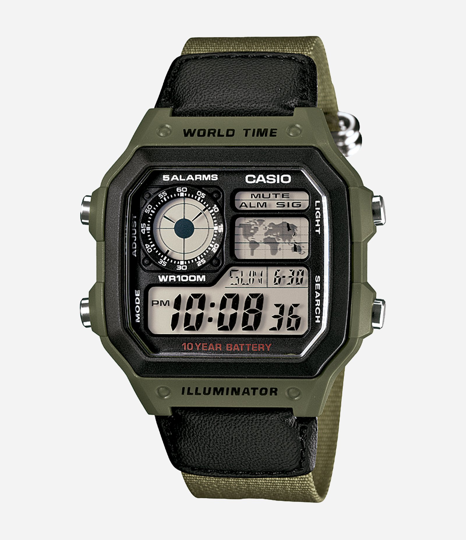 Relógio Casio Masculino Digital  Verde 1