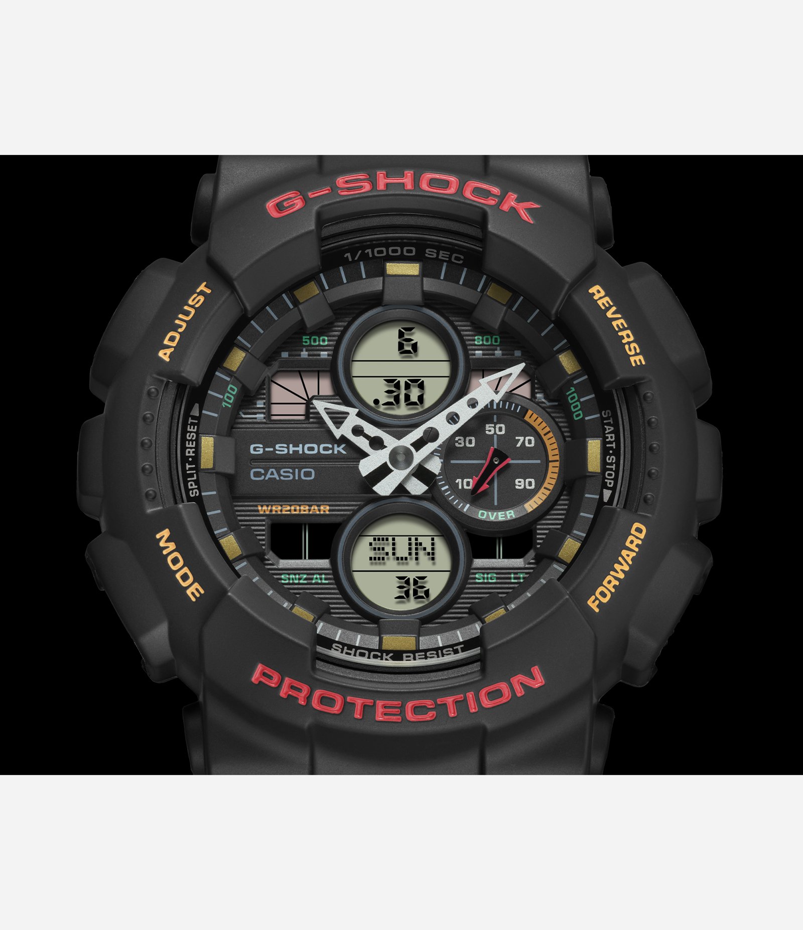Relogio Silicone G-Shock  Anadig Preto 2