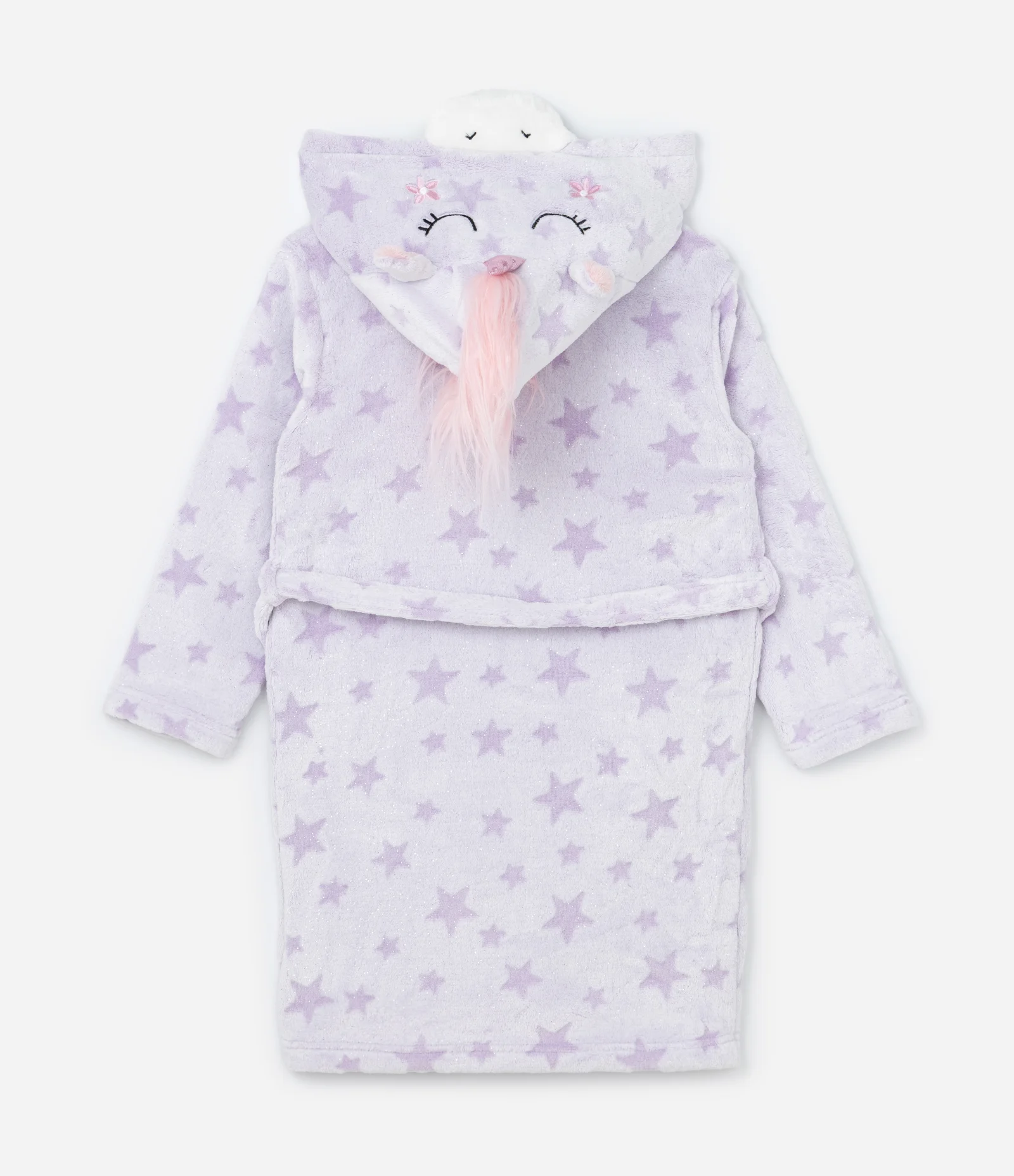 Roupão Infantil Quentinho Estampa Unicórnio - Tam 3 a 16 Anos Lilás 2