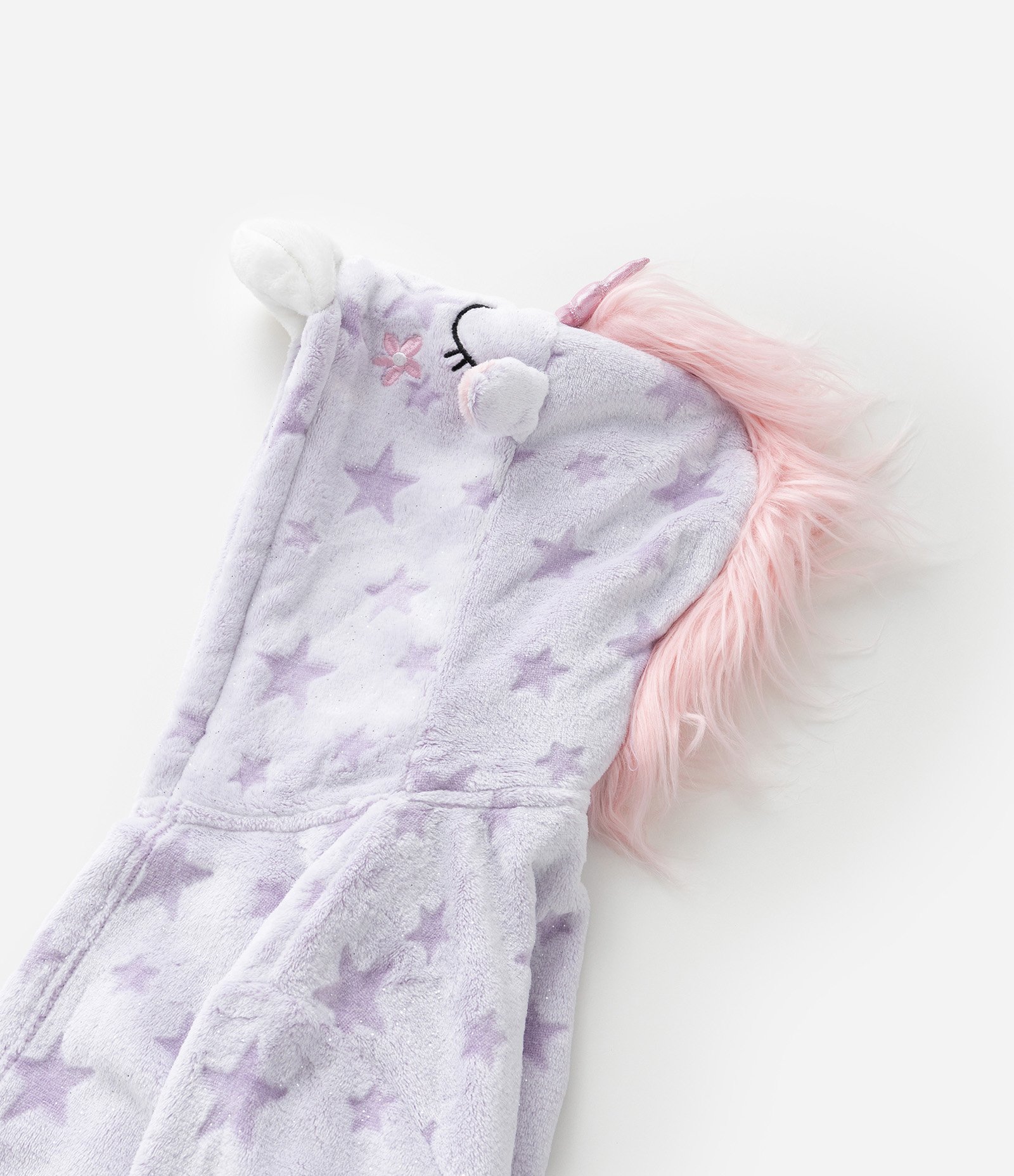 Roupão Infantil Quentinho Estampa Unicórnio - Tam 3 a 16 Anos Lilás 3