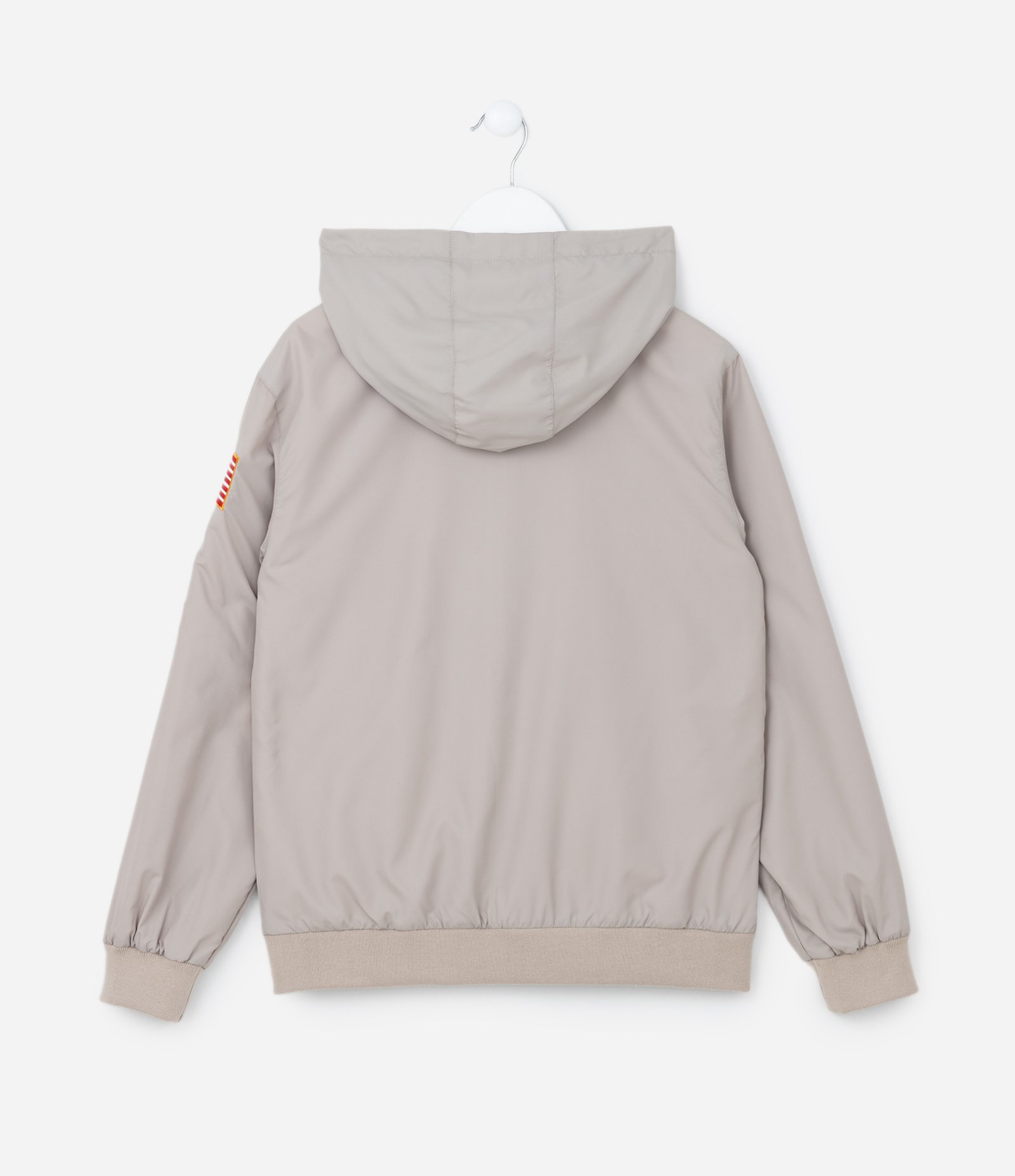 Jaqueta Quebra Vento Infantil com Estampa Nasa - Tam 5 a 14 Anos Bege 2