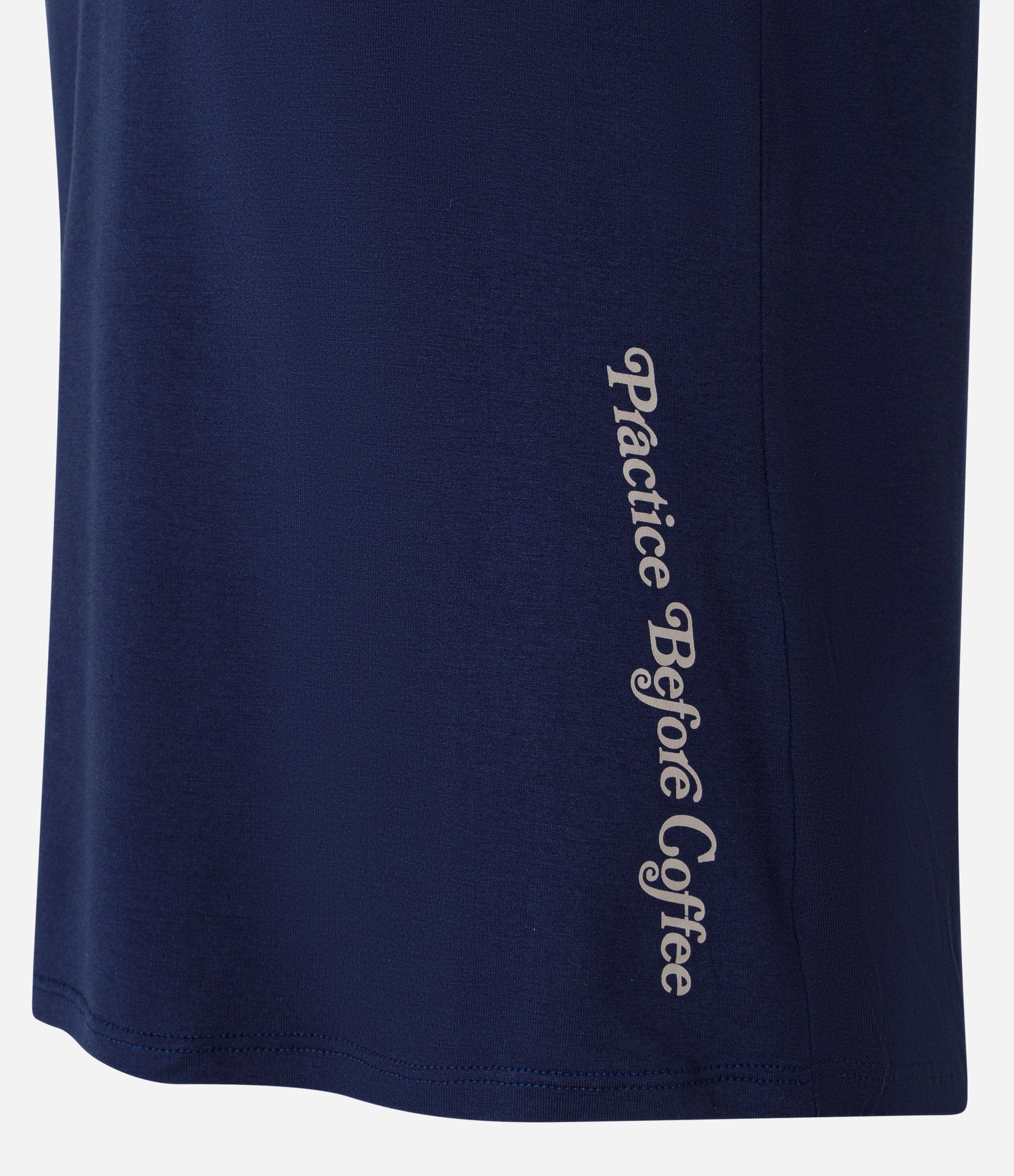 Camiseta em Meia Malha Estampa Lettering Azul Escuro 6