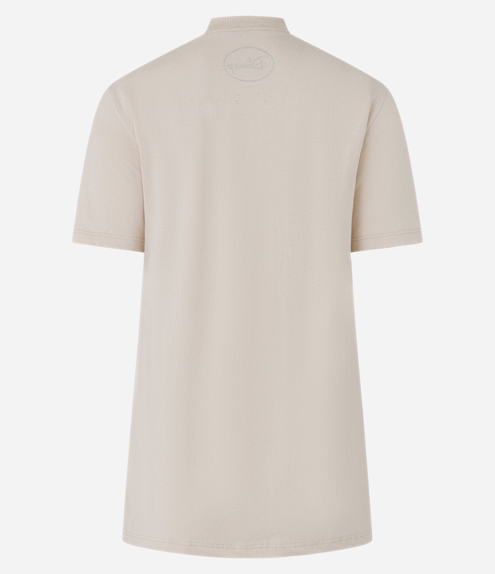 Camiseta Alongada em Algodão com Estampa Stitch Chill be Cool Bege 4