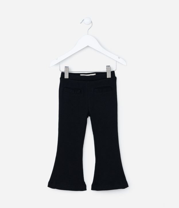 Calça Flare Infantil Canelada - Tam 1 a 5 Anos